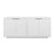Matthew Izzo Home Giovanni Matte White Lacquer Four Door Reed Buffet For Sale In New York - Image 6 of 6