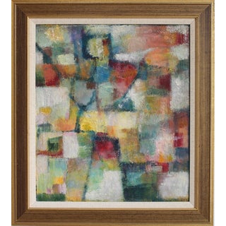 Florentine School Artist, Abstraction in Colour, 1980s-1990s, Acrylic on Canvas, Framed For Sale