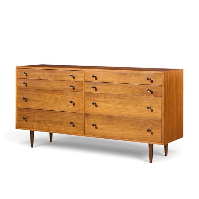 Mid-Century Modern Robert Baron for Glenn of California Mid Century Walnut Lowboy Dresser For Sale - Image 3 of 9