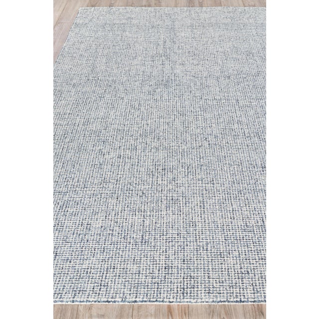 Transitional Exquisite Rugs Caprice Tufted New Zealand Wool & Cotton Navy Blue/Ivory Rug-12'X15' For Sale - Image 3 of 7