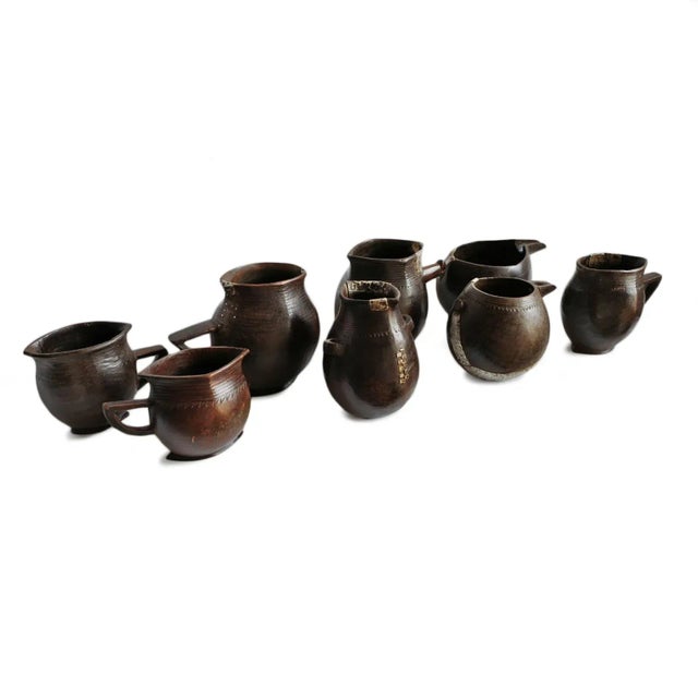 Wood Tribal African Vintage Village Pitcher For Sale - Image 7 of 8