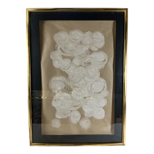Original Neutral Abstract Painting Framed