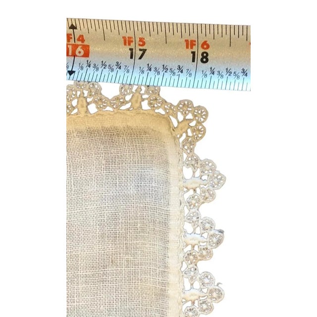 Textile Vintage Peacock Embroidered Tapestry Art Cloth Panel For Sale - Image 7 of 10