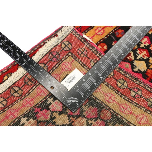 Mid 20th Century Vintage Persian Hamadan Rug - 01'10 X 03'00 For Sale - Image 5 of 9