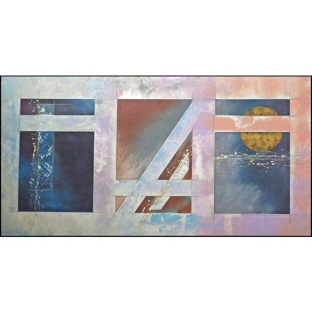 "Control VII" by Chris Hicks Hand signed and titled by the artist in pencil Original Mixed Media Monoprint on Paper Hand...