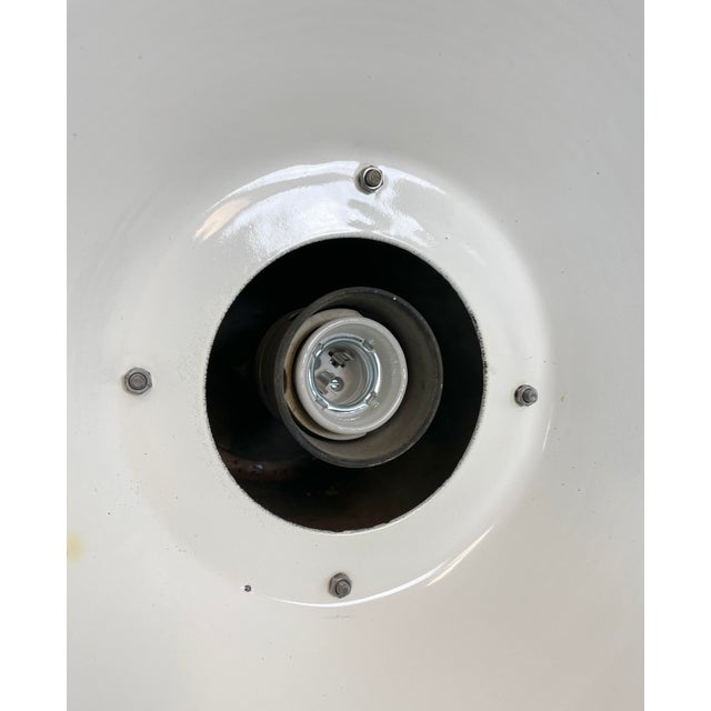 Large Industrial Pendant Lamp in Enamel Factory from Elektrosvit, 1960s For Sale - Image 12 of 14