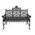 Early 20th Century McLean Style Curtain Bench, Heavy Cast Iron For Sale