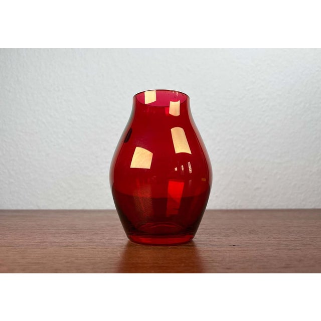 Mid-Century Modern German Glass Vase from Alfred Taube, 1960s For Sale - Image 13 of 13
