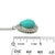 Persian Turquoise Diamond Pendant With Chain 17" 14k WG 9.9 TCW Certified For Sale - Image 17 of 18