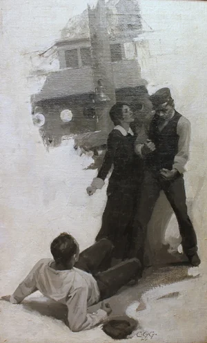 Clifford Glascoe Gaul Painting, Illustration, Early 20th.C.