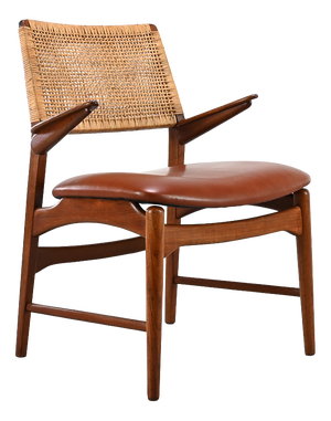 Vintage Danish Model 48 Armchair by E. Knudsen for Jensen & Lykkegaard, 1950