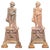 Pair of cast iron George Washington Andirons: Measures: 9" x 20" x 16" Weighs: 30 LBS.