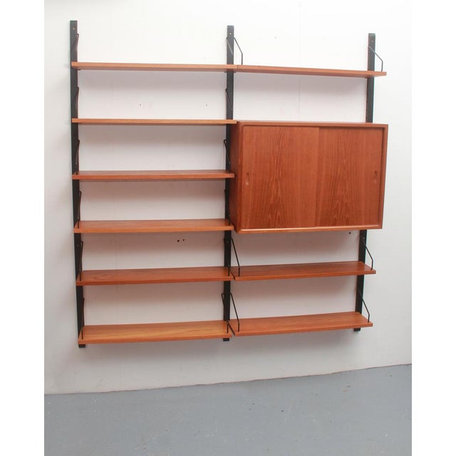 Brown Vintage Wall Unit in Teak by Poul Cadovius, 1965 For Sale - Image 8 of 14