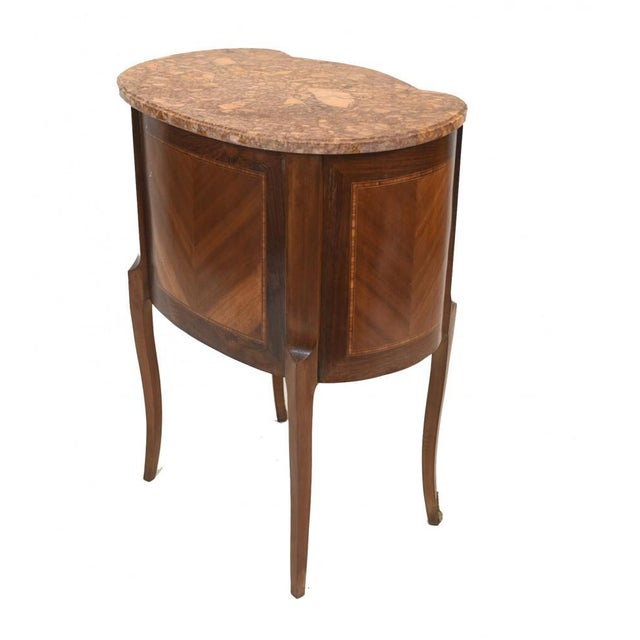 Wood Antique Empire French Bedside Chest, 1920s For Sale - Image 7 of 10