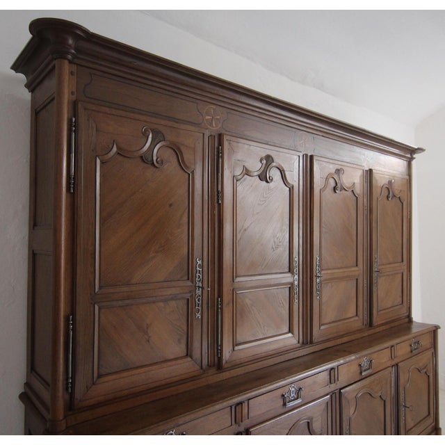 Brown Large French Buffet Cabinet For Sale - Image 8 of 18