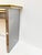 1970s 1970s Vintage Italian Art Deco Design Silver White Gold Glass 2-Drawer Console For Sale - Image 5 of 11