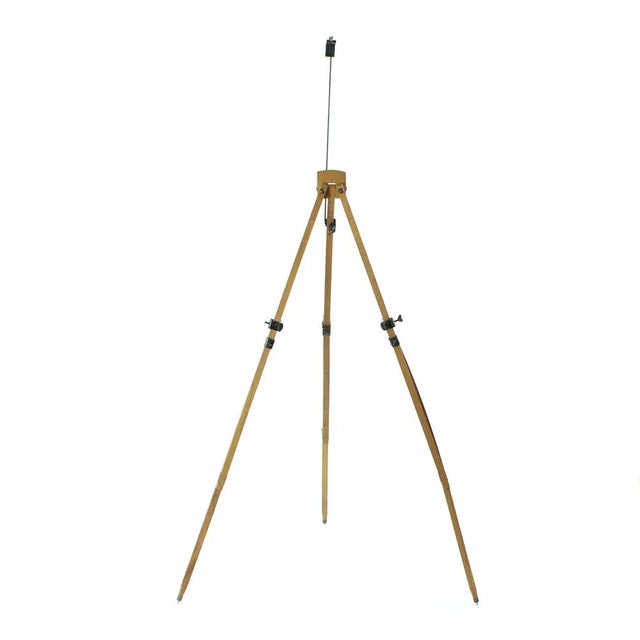 Tan Vintage Wooden Tripod Easel, 1920s For Sale - Image 8 of 9
