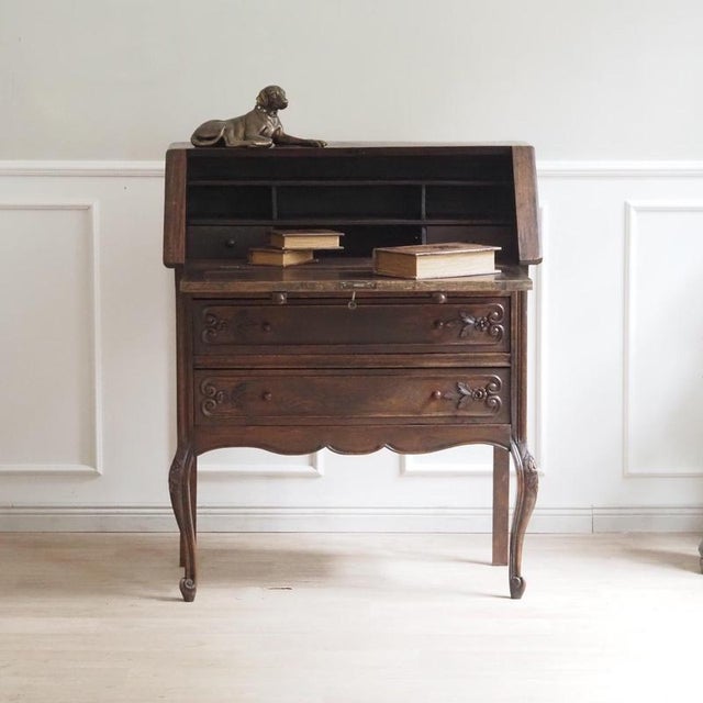 Antique French Louis XV Style Writing Desk, 1920s For Sale - Image 17 of 17