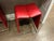 2000 - 2009 Red Leather Barstools Attributed to B&b Italia For Sale - Image 5 of 5