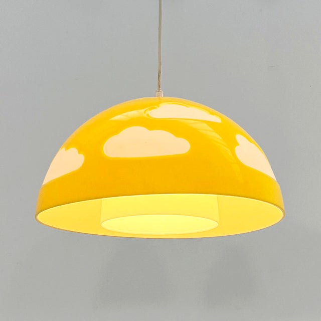 Postmodern Yellow Skojig Cloud Pendant Lamp by Henrik Preutz for Ikea, 1990s For Sale - Image 3 of 7