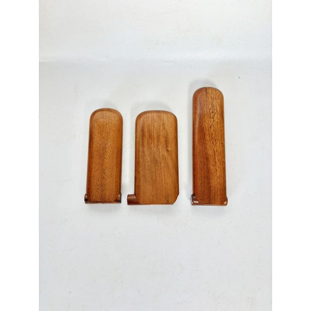A set of three French cigar boxes from the 1960s, crafted from wood, illustrating the craftsmanship and understated...