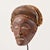 Early 20th Century Chokwe Mask Mwana Pwo with Headdress Custom Stand For Sale - Image 4 of 9