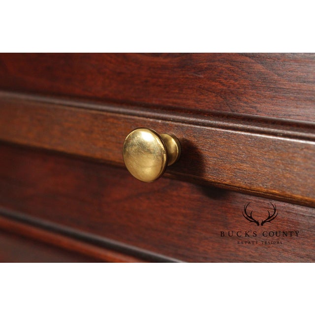 Statton Chippendale Style Cherry Tea Table For Sale - Image 11 of 12