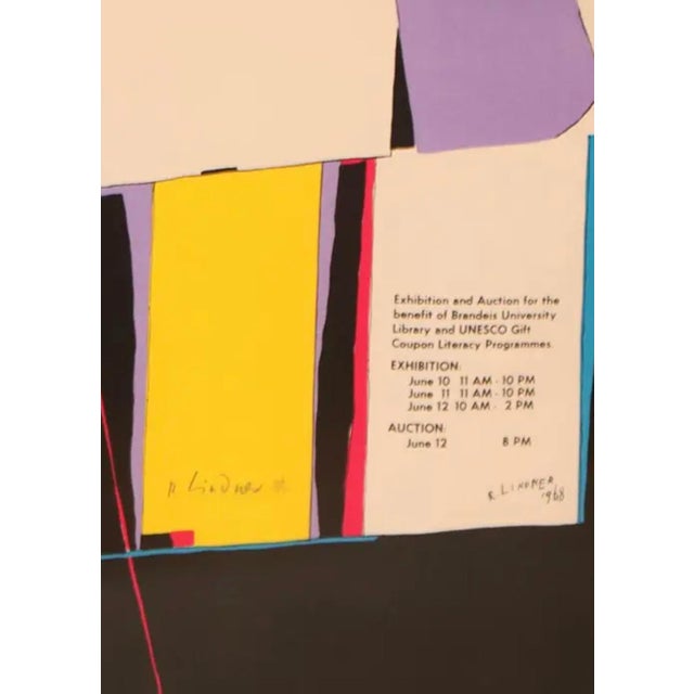 Black Richard Linder- Pop Art Silkscreen Alliance in Art 1968 For Sale - Image 8 of 8