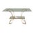 1970s Hollywood Regency Style Glass and Brass Console Table For Sale