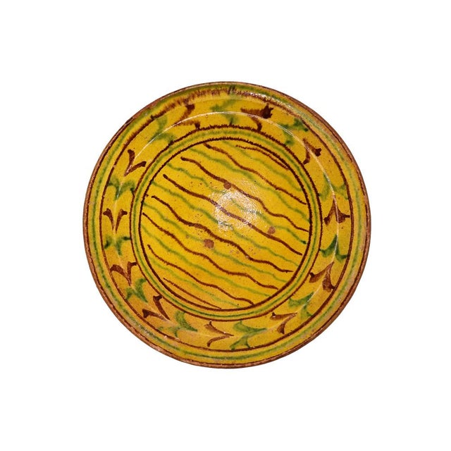 Vintage Handmade Clay Bowl or Plate, 1930s For Sale - Image 16 of 16