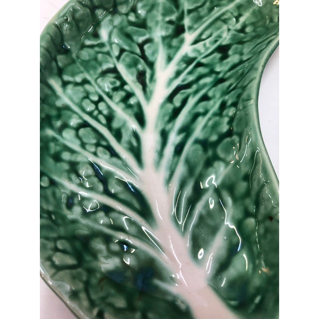 Majolica Lettuce Side Plates , Pair Chairish