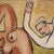 Berlin School Artist after Picasso, Kneeling Nude and Mysterious Figure, 1960s-70s, Oil on Board, Framed For Sale - Image 7 of 18