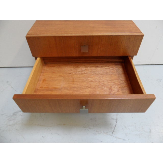 Mid-Century Modern Side Table with Drawers, 1950s For Sale - Image 6 of 11