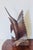 Handcarved hard tropical wood sculpture of a marlin. Found sh.