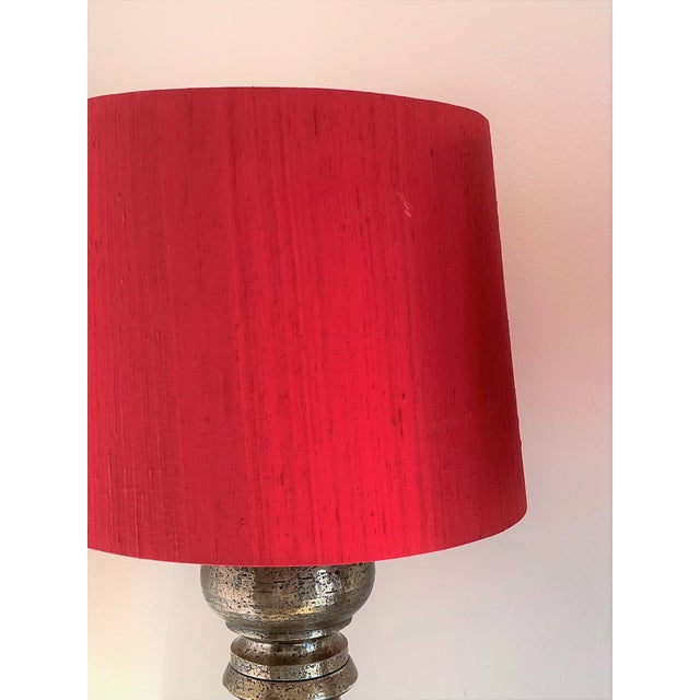 1960s Large Mid-Century Italian Pottery Table Lamps by Aldo Londi for Bitossi, 1960s, Set of 2 For Sale - Image 5 of 17