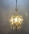 Crystal Beaded Bronze Flower Chandelier, 1950s For Sale - Image 3 of 10