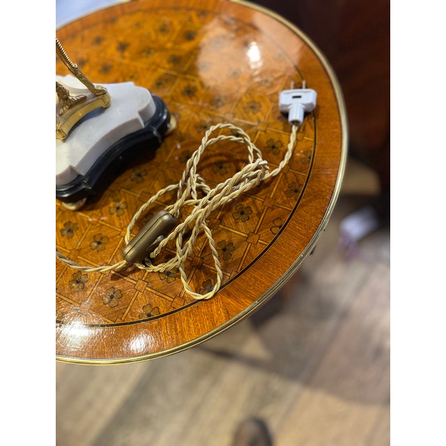 Metal Pair 18th Century White Carrara Marble Cassolettes Lamps With Bronze Rams For Sale - Image 7 of 7