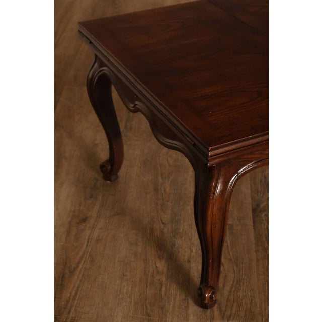 Wood Henredon French Louis XV Style Oak Expanding Coffee Table For Sale - Image 7 of 18