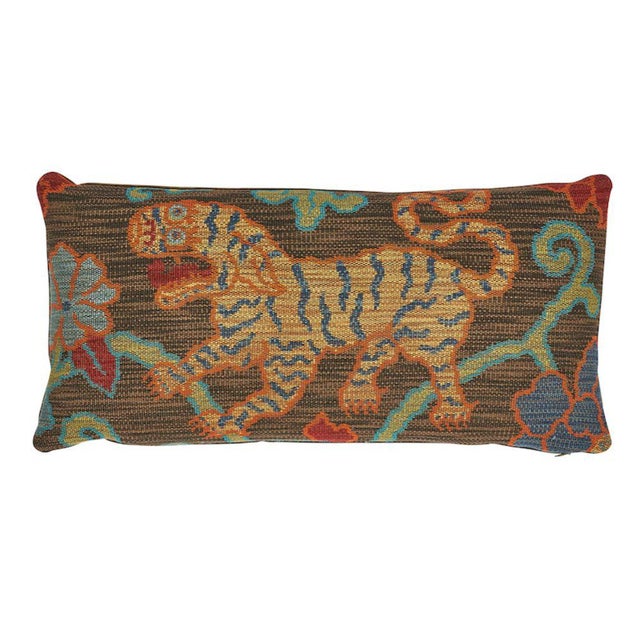 Schumacher Tan Khotan Weave Pillow For Sale In Charlotte - Image 6 of 6