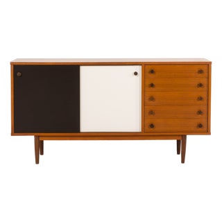 Vintage Teak Sideboard in the style of Charlotte Perriand, 1970s For Sale