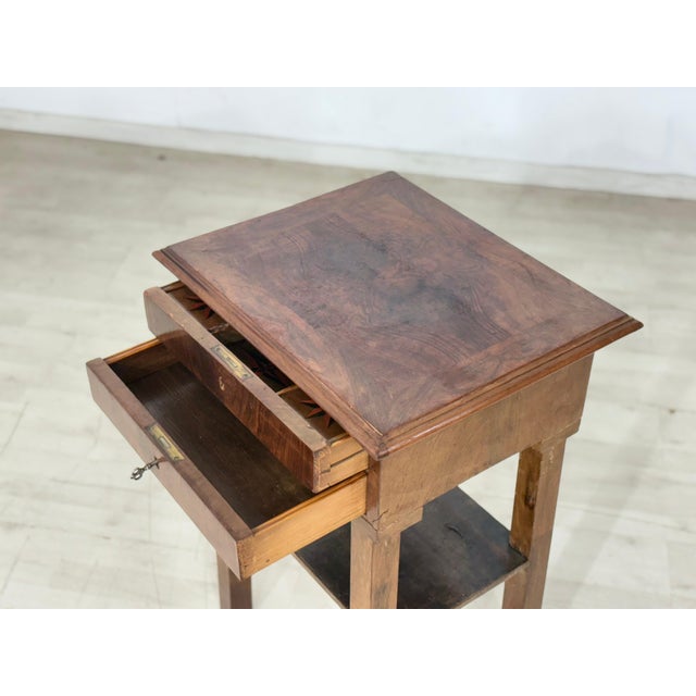 Antique Gründerzeit Biedermeier Sewing Table in Pine, 1890s For Sale - Image 6 of 14