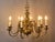 Beautiful flemish chandelier made of patinated brass. The arms are florally decorated. The top part with a flemish eagle....