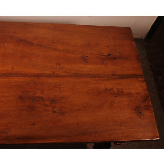17th Century Spanish Renaissance Table in Light Walnut For Sale - Image 11 of 14