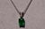 The 66th Street: Speidel Signed Doublet Necklace with Natural Diamond. The necklace features an emerald cut deep green...