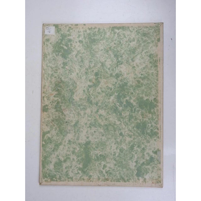 Vintage mid 20th century oil on canvas board modernist portrait of blonde woman in blue blouse. Unsigned, attributed to...