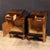 Brown 20th Century Italian Bedside Tables, 1950s, Set of 2 For Sale - Image 8 of 13