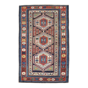 19th Century Antique Zabihi Collection Shirvan Rug