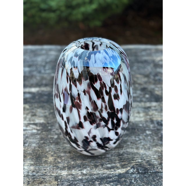 Glass Murano Glass Vase, 1980s For Sale - Image 7 of 12