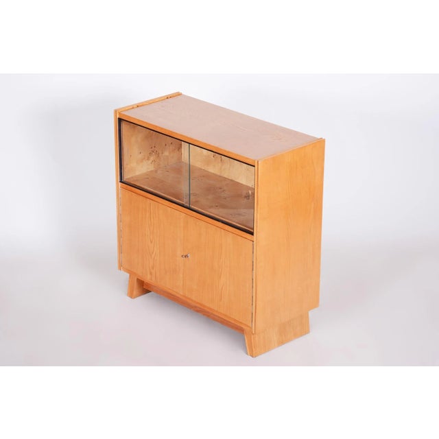 Wood Mid-Century Modern Czech Cabinet, 1940s For Sale - Image 7 of 9
