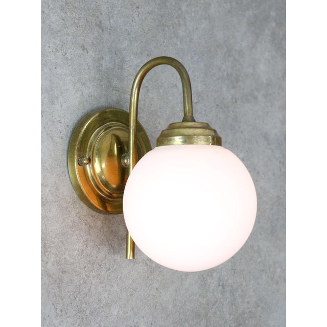 Goldenrod Mid-Century Italian Brass Wall Lamp, 1960s For Sale - Image 8 of 8